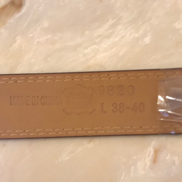 Men’s Leather Belt Brown size 38-40 L New - Picture 4 of 5